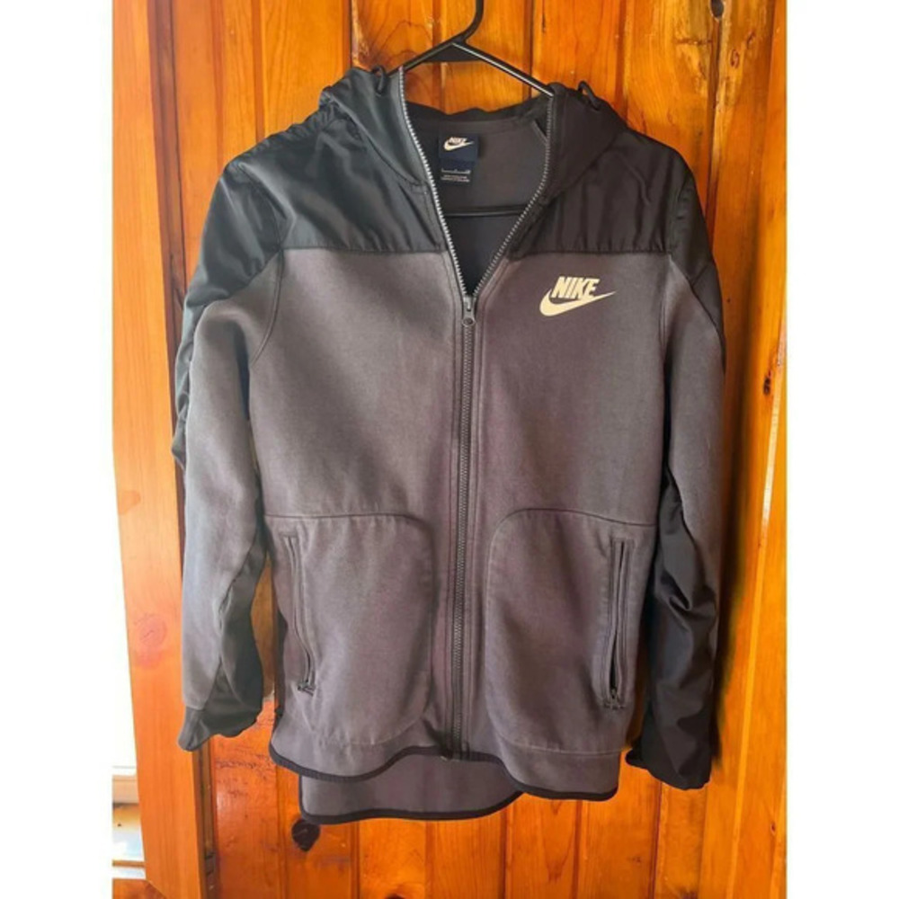 Nike Two-Tone Hooded Jacket Sportswear Casual Outerwear‎ Zip-Up size S
